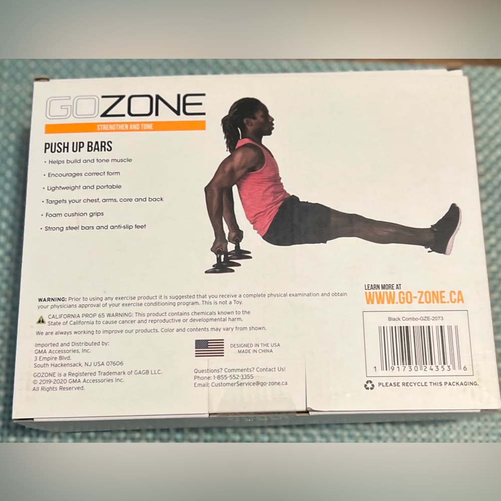 GOZONE Push Up Bars - EUC - Tried Once - Too hard for me to do 😩 - Picture 2 of 15